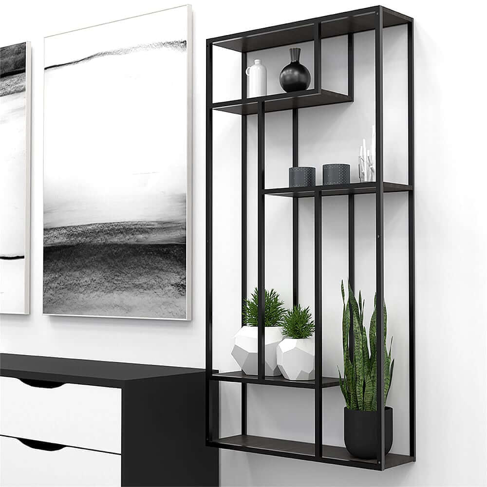 ชั้นวางของติดผนัง สไตล์ลอฟท์ Monster Steel รุ่น RVN001 ขนาด 60*18*120 cm._3